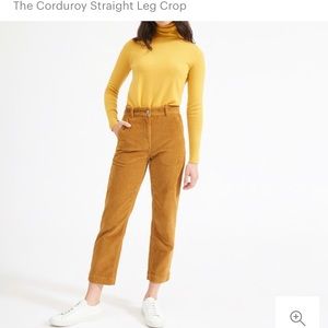 Everlane Corduroy Straight Leg Crop size 2